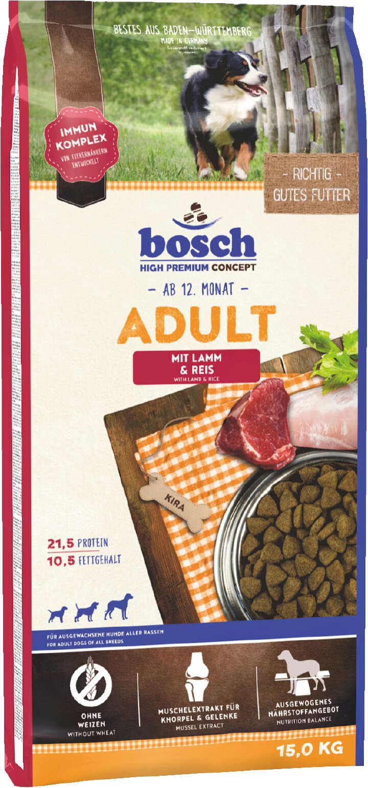 bosch Hunde-Trockenfutter Adult Lamm & Reis